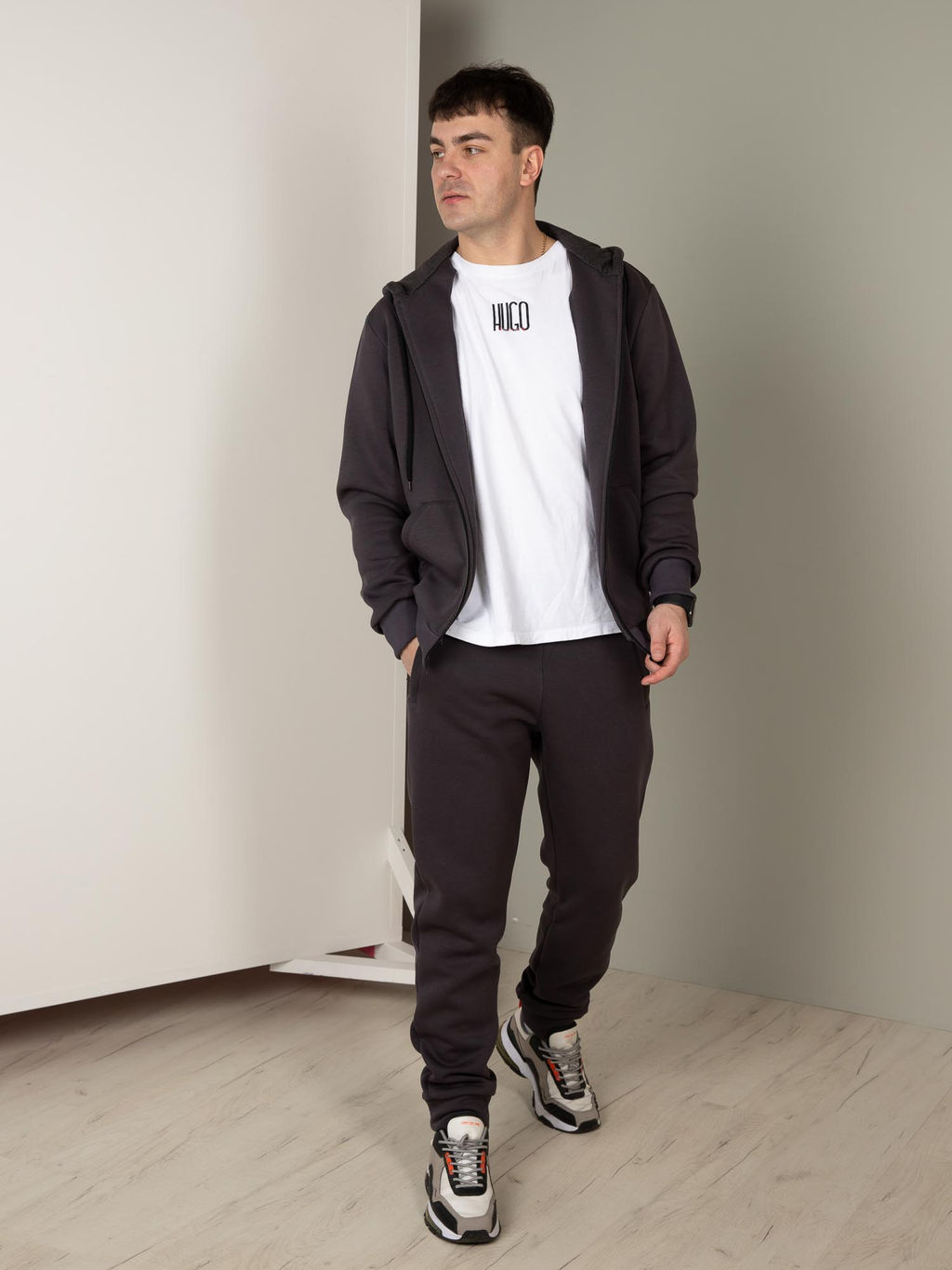 Мужской Спортивный костюм БГ016 Темный графит от Спортсоло - Sportsolo фото 9