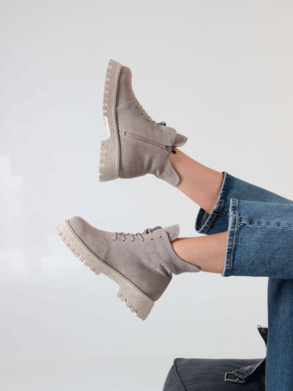 Ботинки EDART 228.V.1541 be. Каменный замша/шерсть - Ed'art фото 10