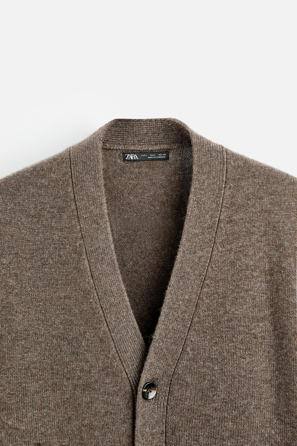WOOL AND CASHMERE CARDIGAN - Zara фото 8