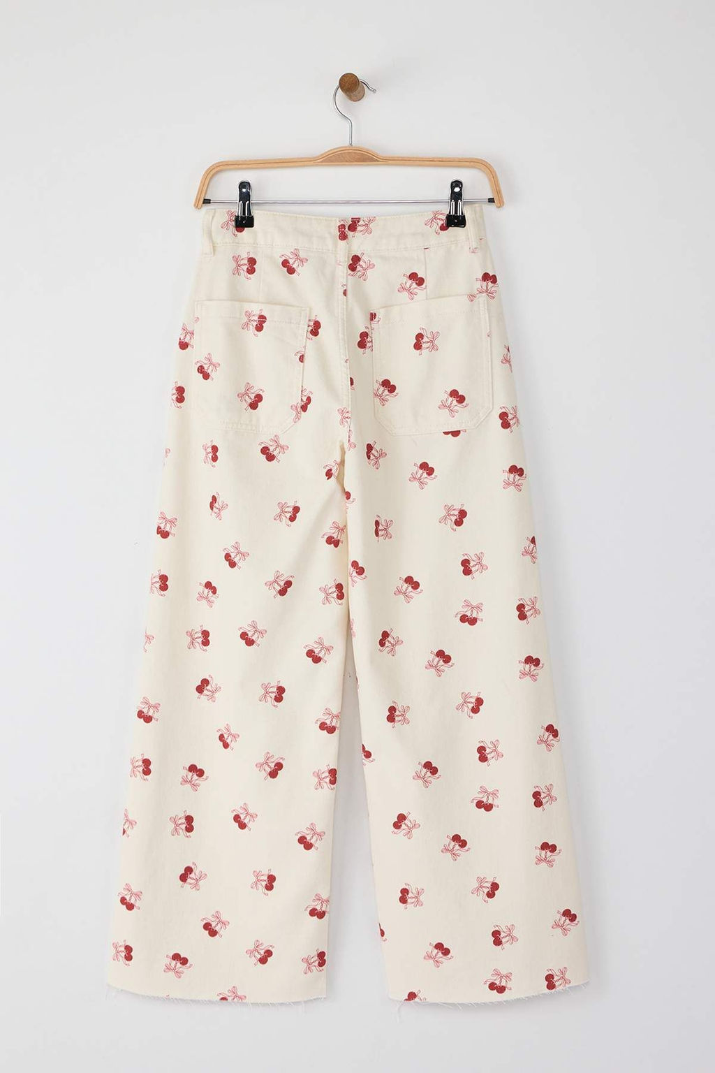 Trendyolmilla Ekru Yuksek Bel Culotte Jeans TWOSS25JE00214 фото 6