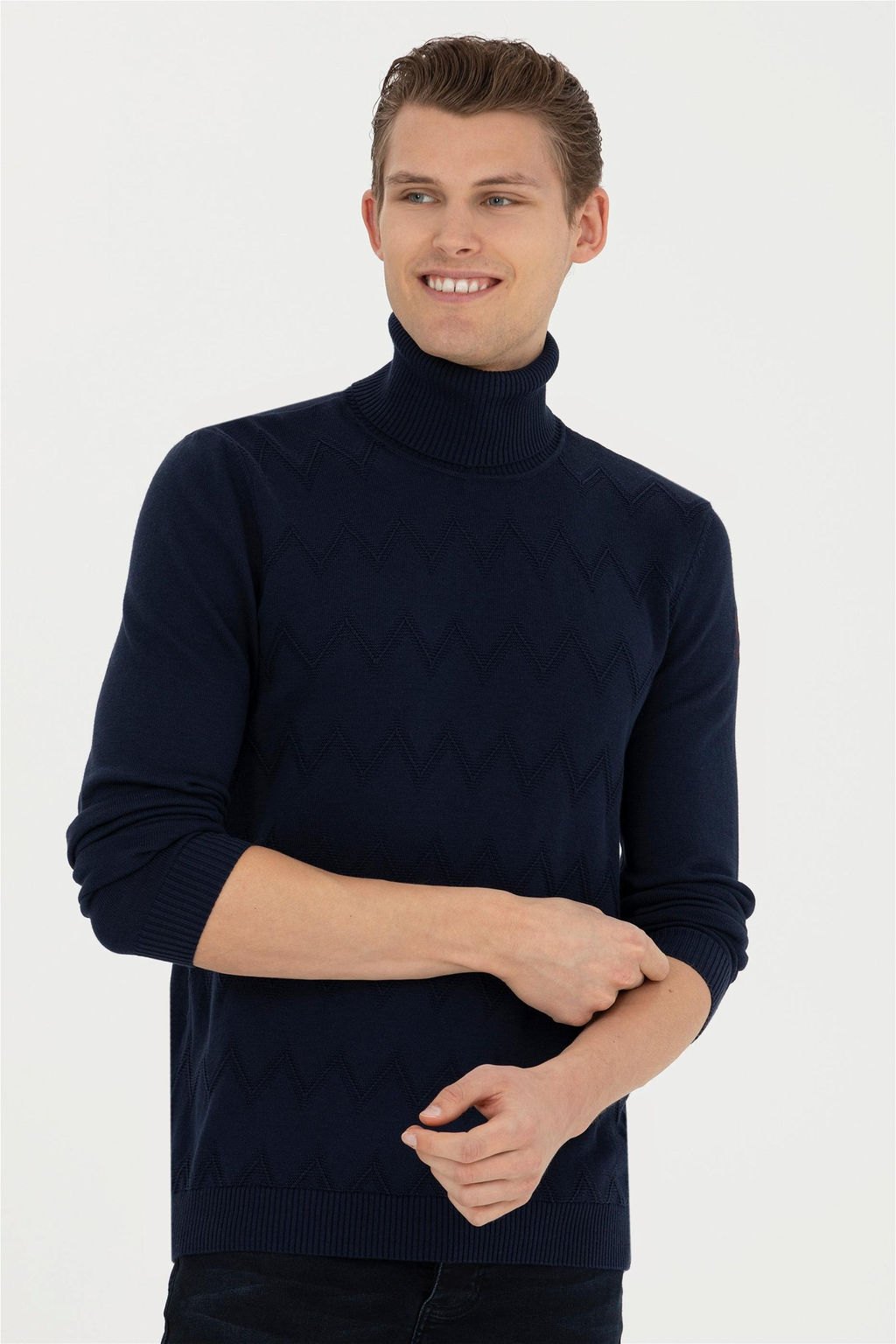 Мужской темно-синий свитер - U.s. polo assn фото 10