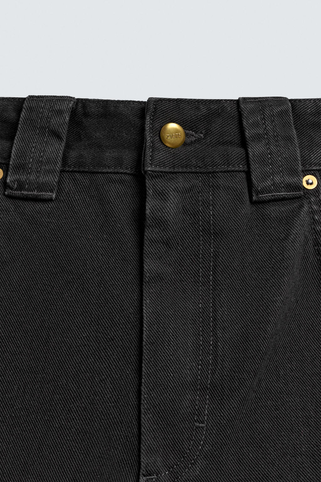 PANTAL?N CARPINTERO WIDE FIT / Negro - Zara фото 9