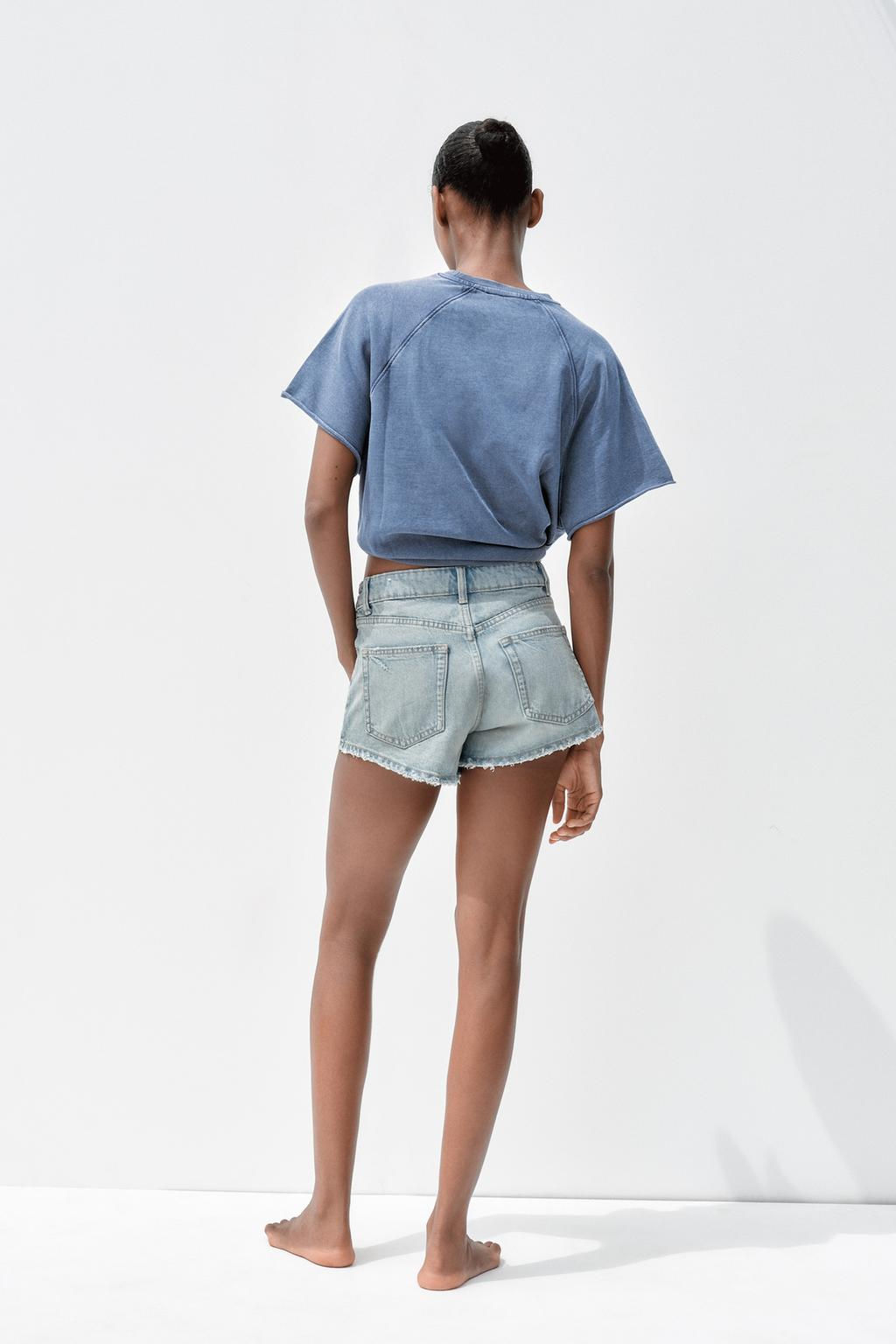 WASHED-EFFECT TEXT PLUSH SWEATSHIRT - Zara фото 11