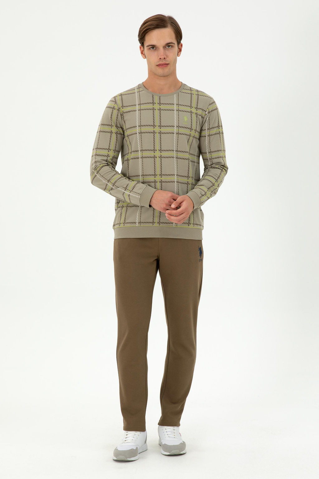 Мужской свитшот светло-хаки Неожиданная скидка в корзине - U.s. polo assn фото 4