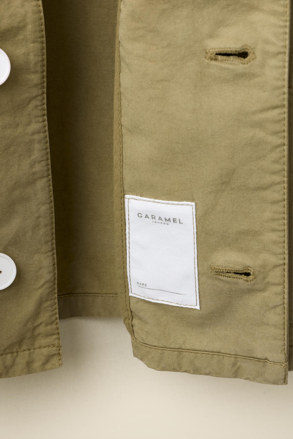 GABARDINA CORTA CREATED BY CARAMEL LONDON X ZARA / Khaki  фото 4