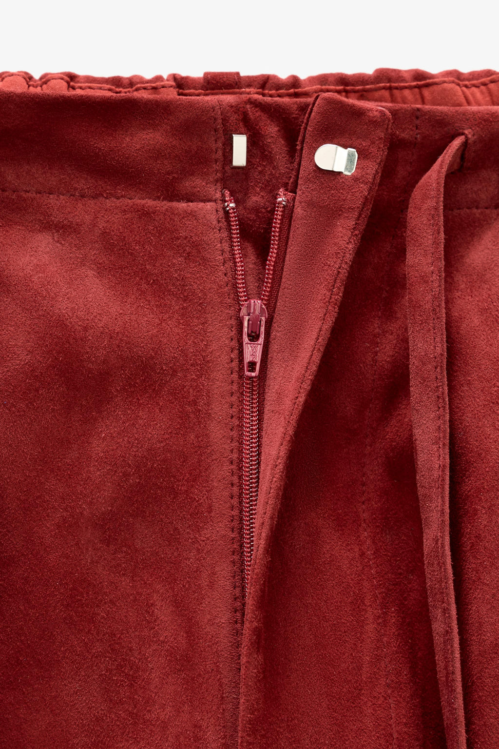 LIMITED EDITION SUEDE LEATHER TROUSERS - Zara фото 14