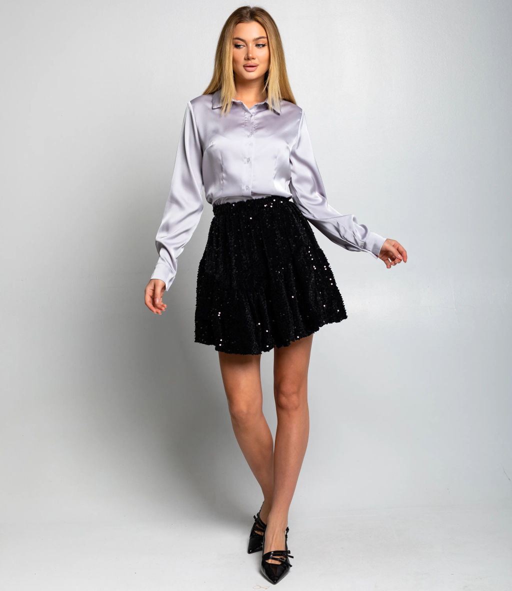 Блуза #ОКТ025022, серый