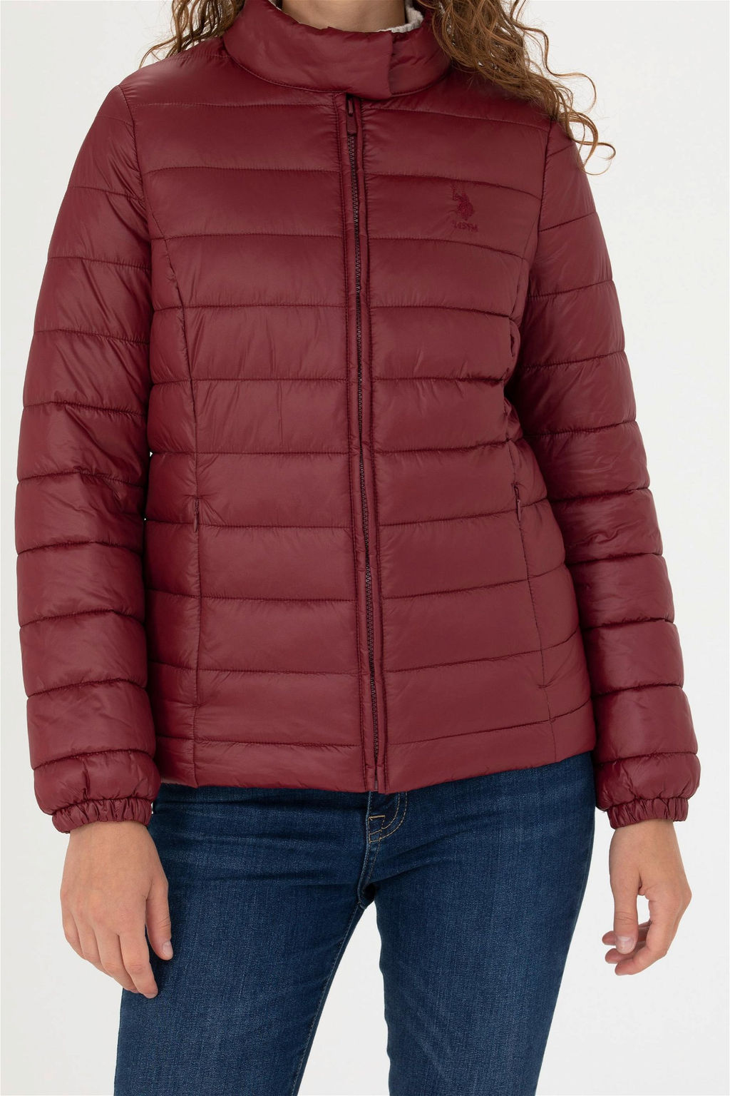 U. S. Polo Assn Женское бордовое пальто - U.s. polo assn фото 6