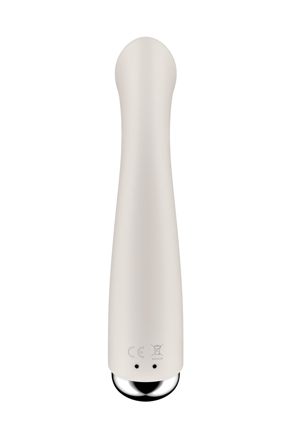 Вибратор для точки G с ротацией Satisfyer Spinning G-Spot 1, силикон, бежевый, 16,8 см