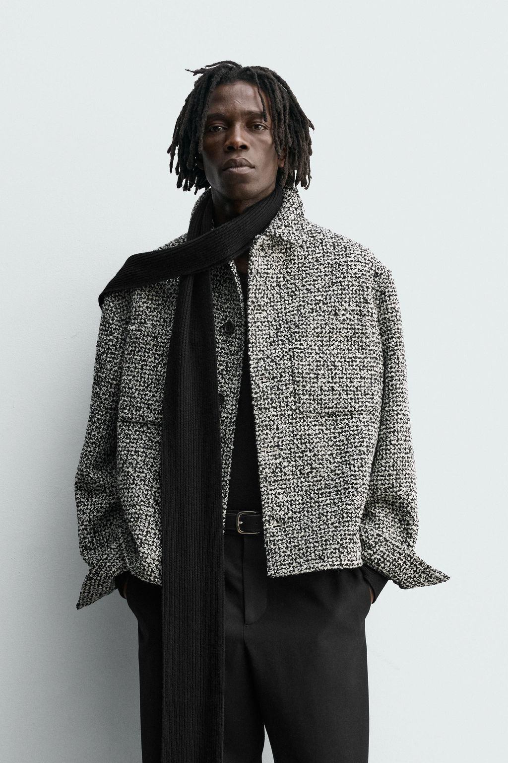 TEXTURED OVERSHIRT WITH POCKETS - Zara фото 2