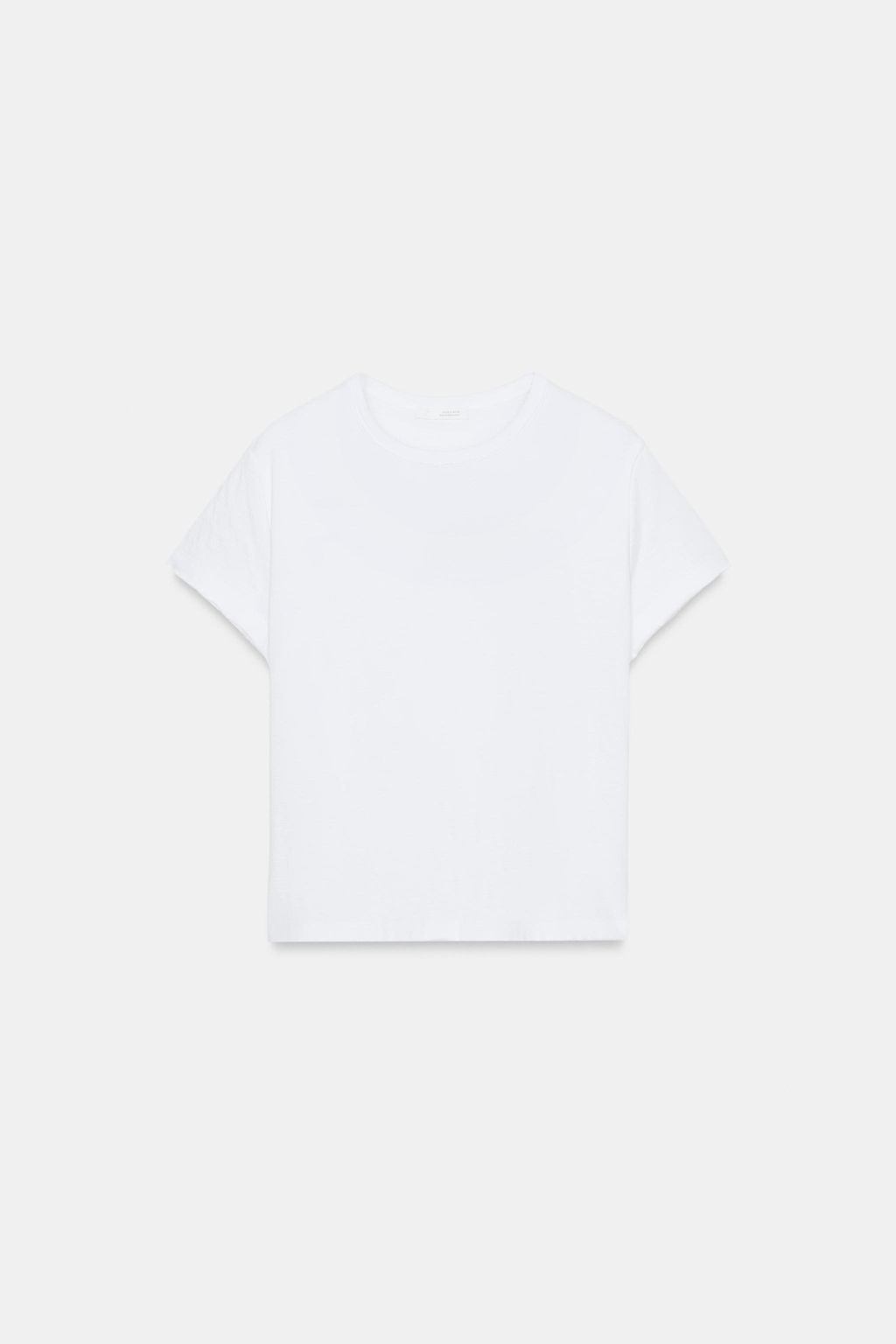 CAMISETA ALGOD?N MANGA CORTA / Blanco - Zara фото 5