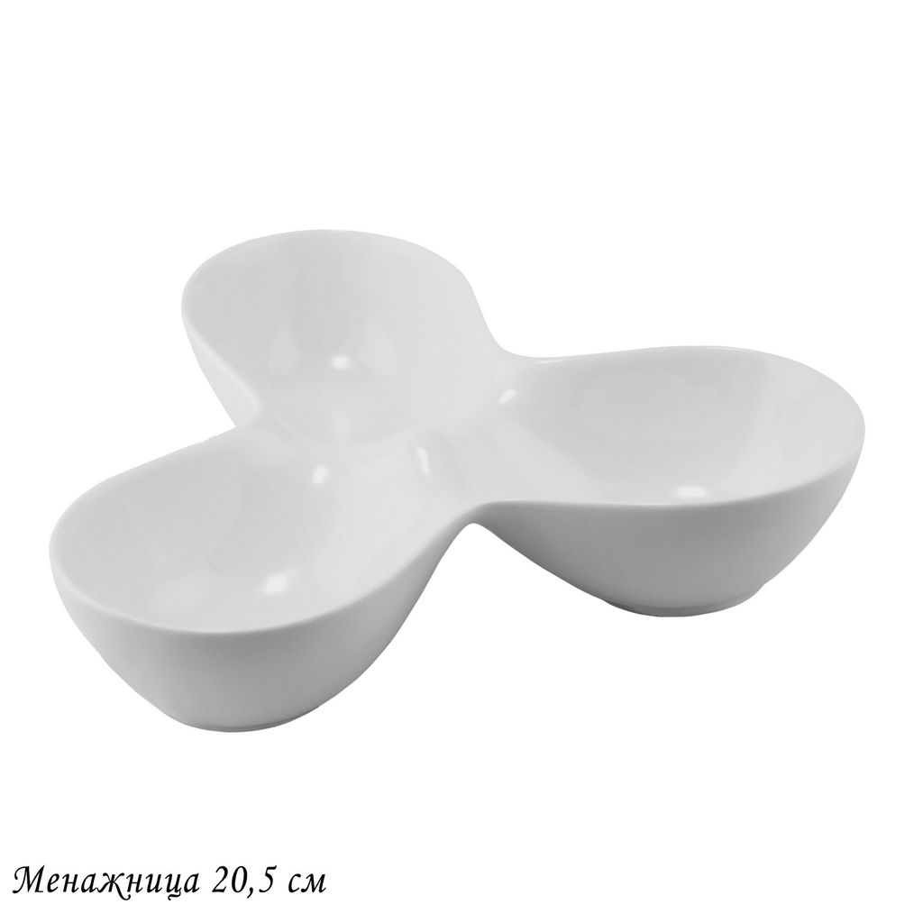 118-051 Менажница 20,5х4,5см BIANCO в под.уп.(х16)Фарфор