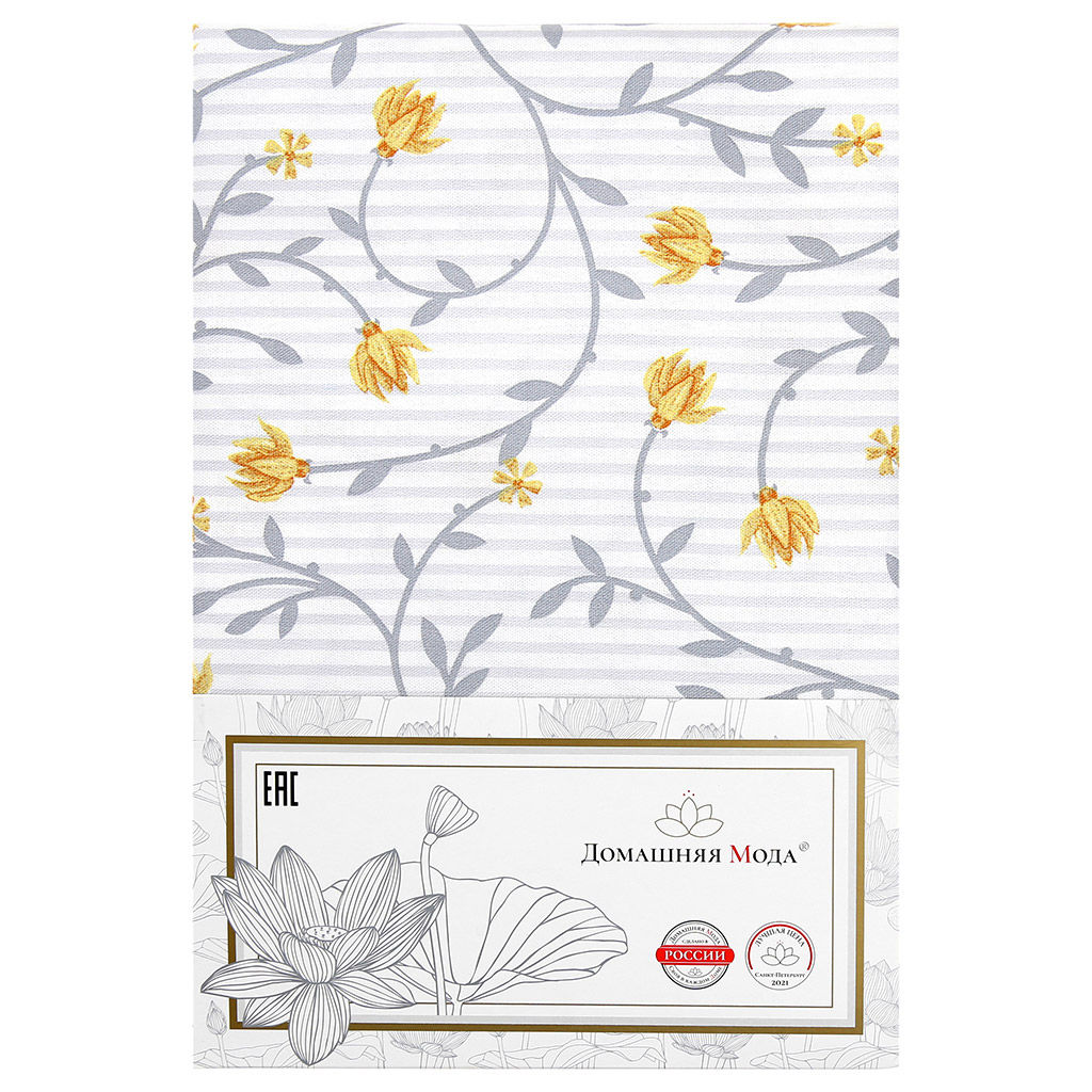 Ароматный жасмин-К Скатерть 180х145см, длина стола до 105см, на 4 персоны, хлопок Премиум 186г/м2, Домашняя мода (Россия)  фото 5