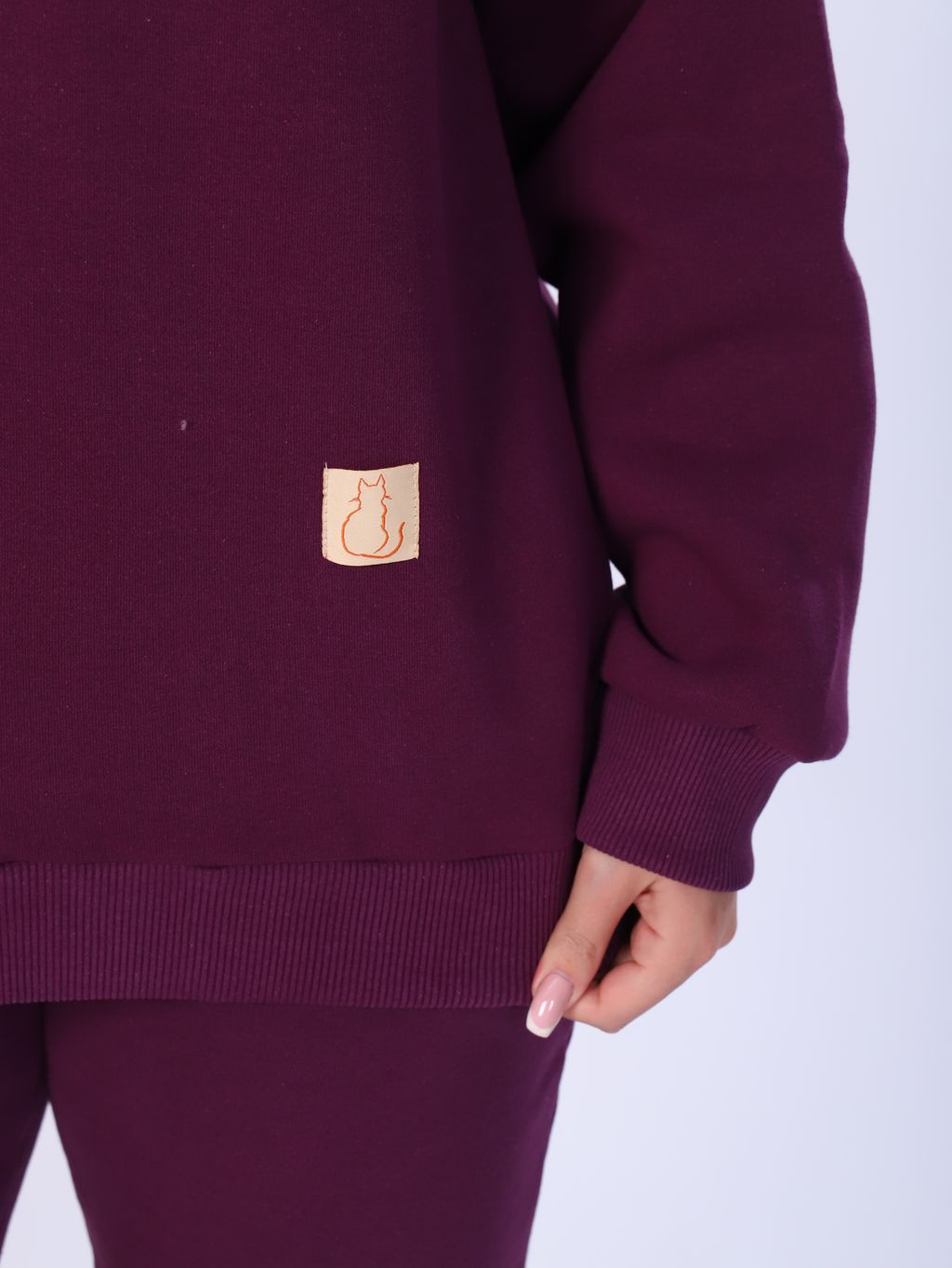 М343 Костюм Олимпия без капюшона (баклажан) - Иванушка-трикотаж фото 3