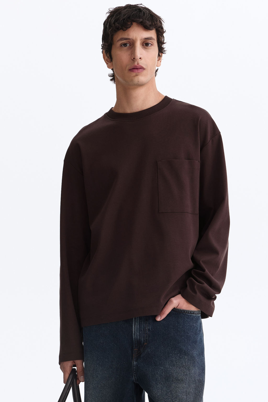 Camiseta de manga larga en punto Loose Fit - H&m фото 2