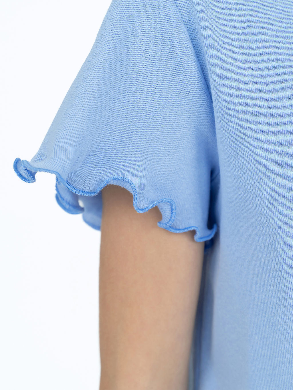 Сорочка для девочки голубая/кошка 818 (152, 80)