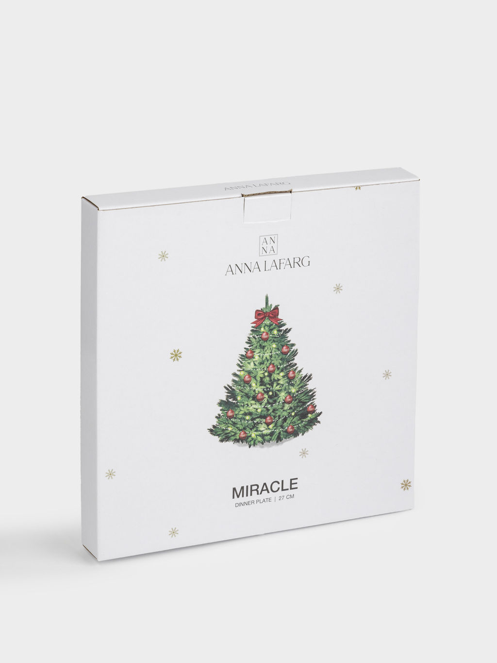 Тарелка обеденная, 27 см, фарфор N, белая, Елка, Miracle - Anna lafarg фото 8