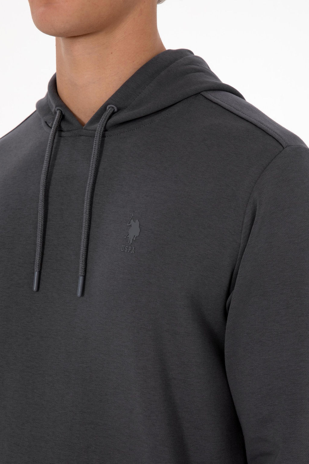 Erkek Regular Fit Kap__onlu Gr_ Basic Sweatshirt Sepette S_rpriz _ndirim - U.s. polo assn фото 7