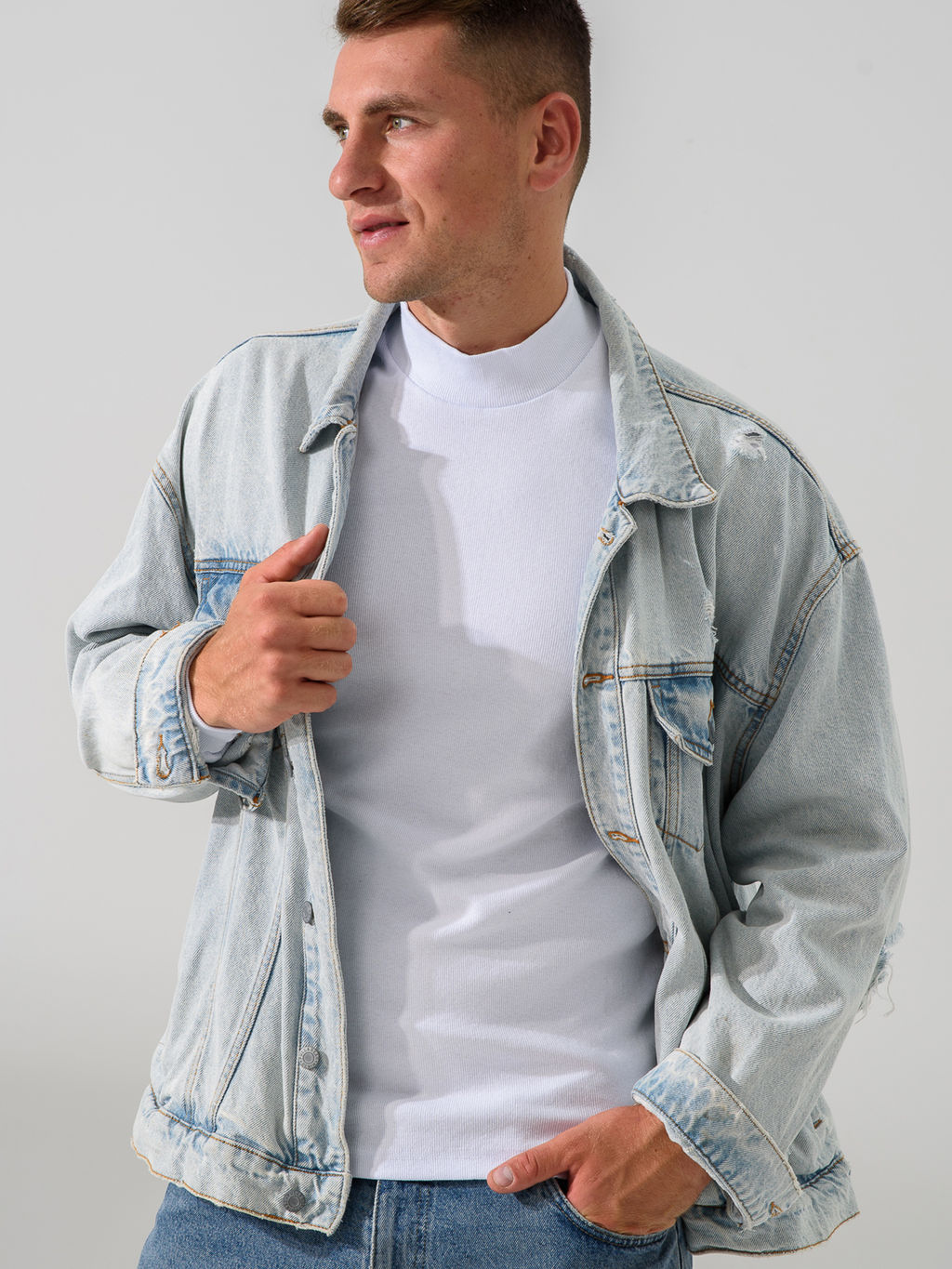 Водолазка кашкорсе Хлопок 95%, лайкра 5% (стойка) - Оптима фото 6