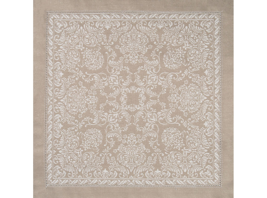 01с-44ЯК Салфетка 45*45 "Романтика" цв. бежевый (по 6 шт