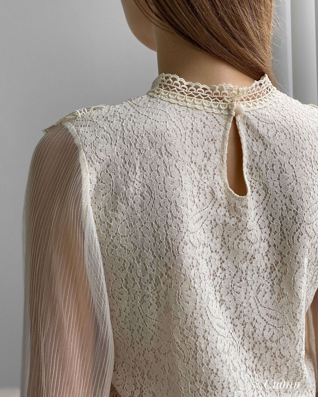 Блузка Сидни (пудровый) - Nadi bordo фото 39