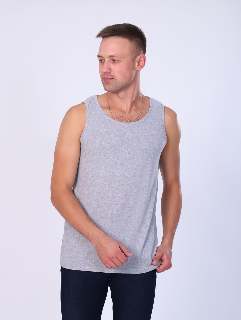 М20 майка мужская (серый) - Иванушка-трикотаж фото 3