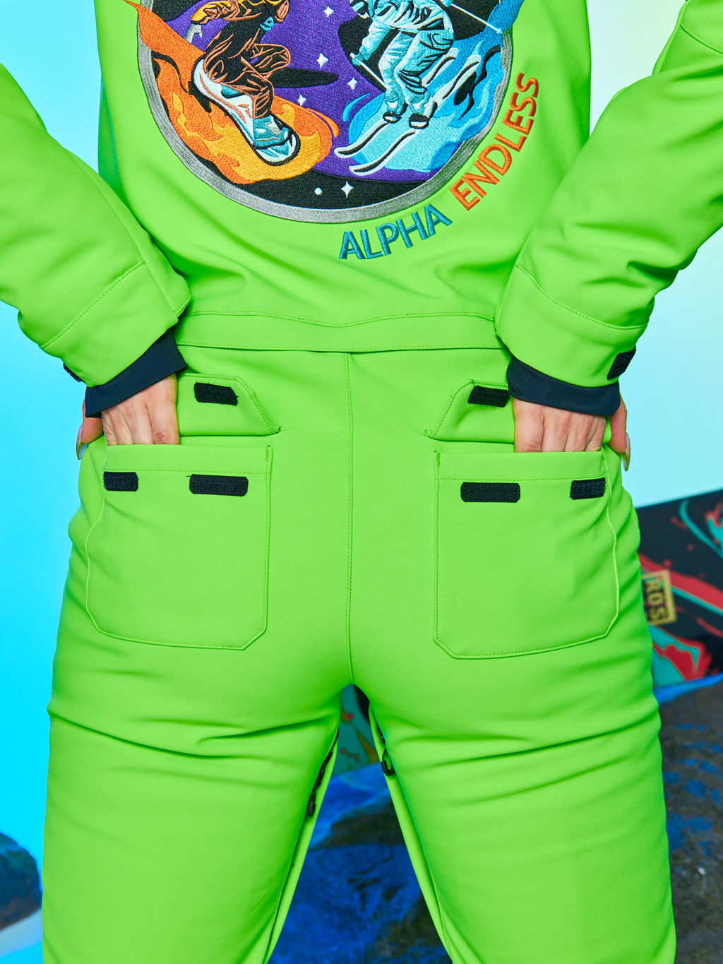 Женский сноубордический горнолыжный комбинезон Alpha Endless Aeternitas 223/2305 FAG - Салатовый  фото 37