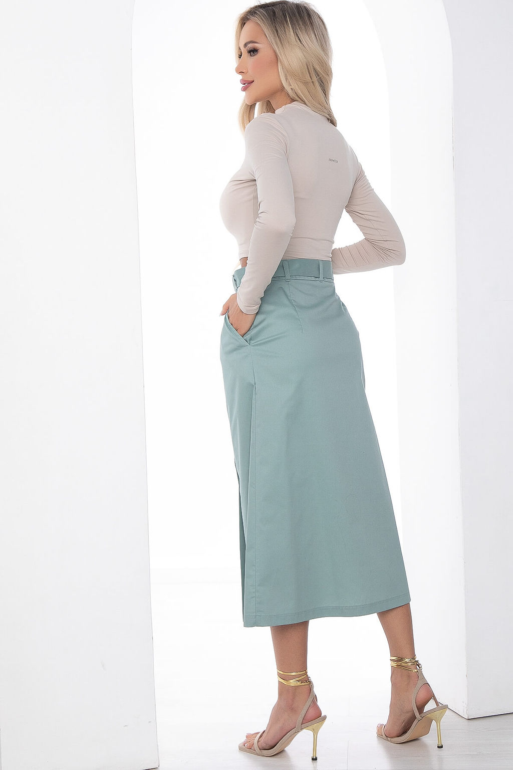 Юбка Сигурни (мята) Ю10000 - Lt collection фото 2