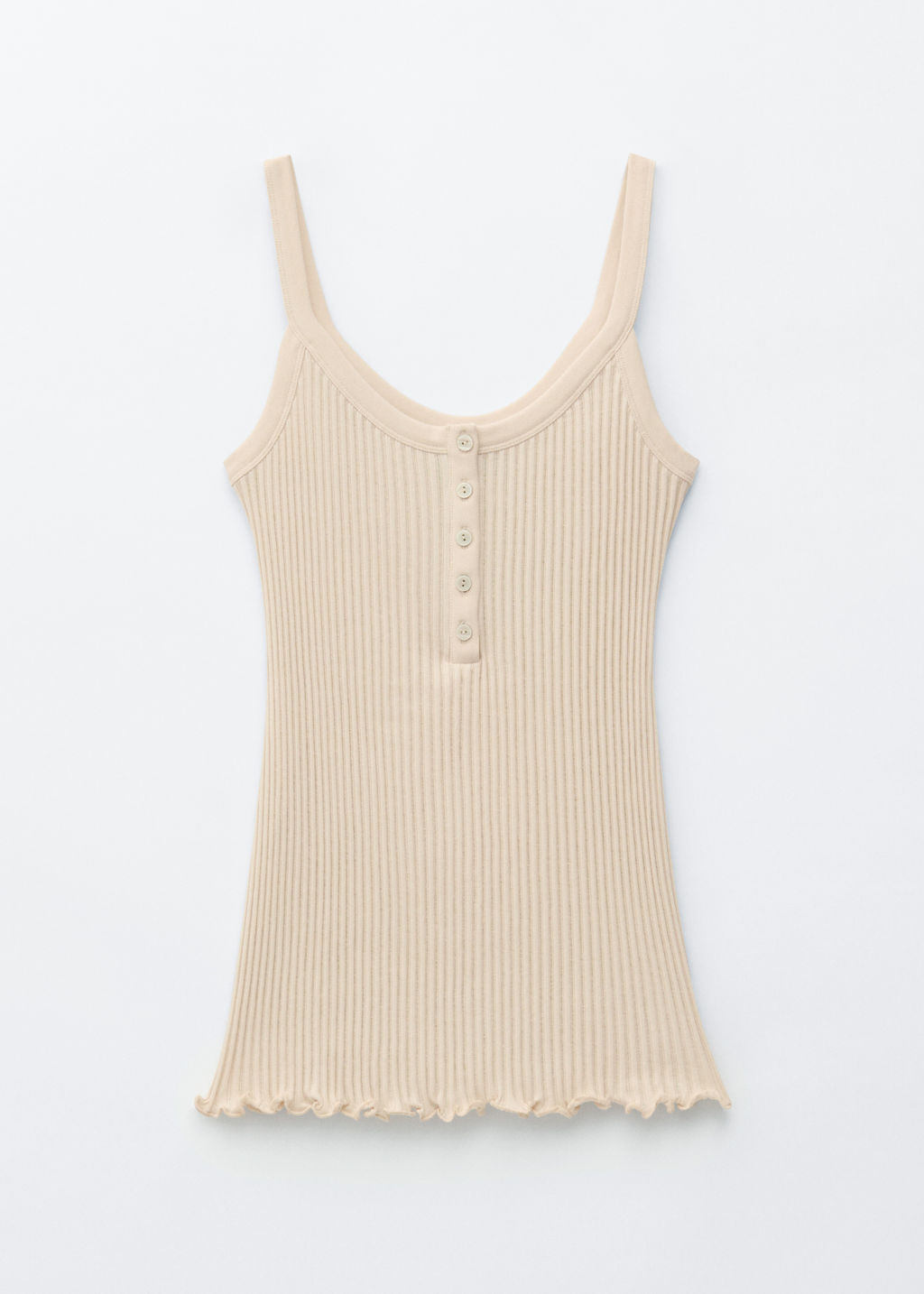 Camiseta de tirantes con bordes ondulados - H&m фото 2