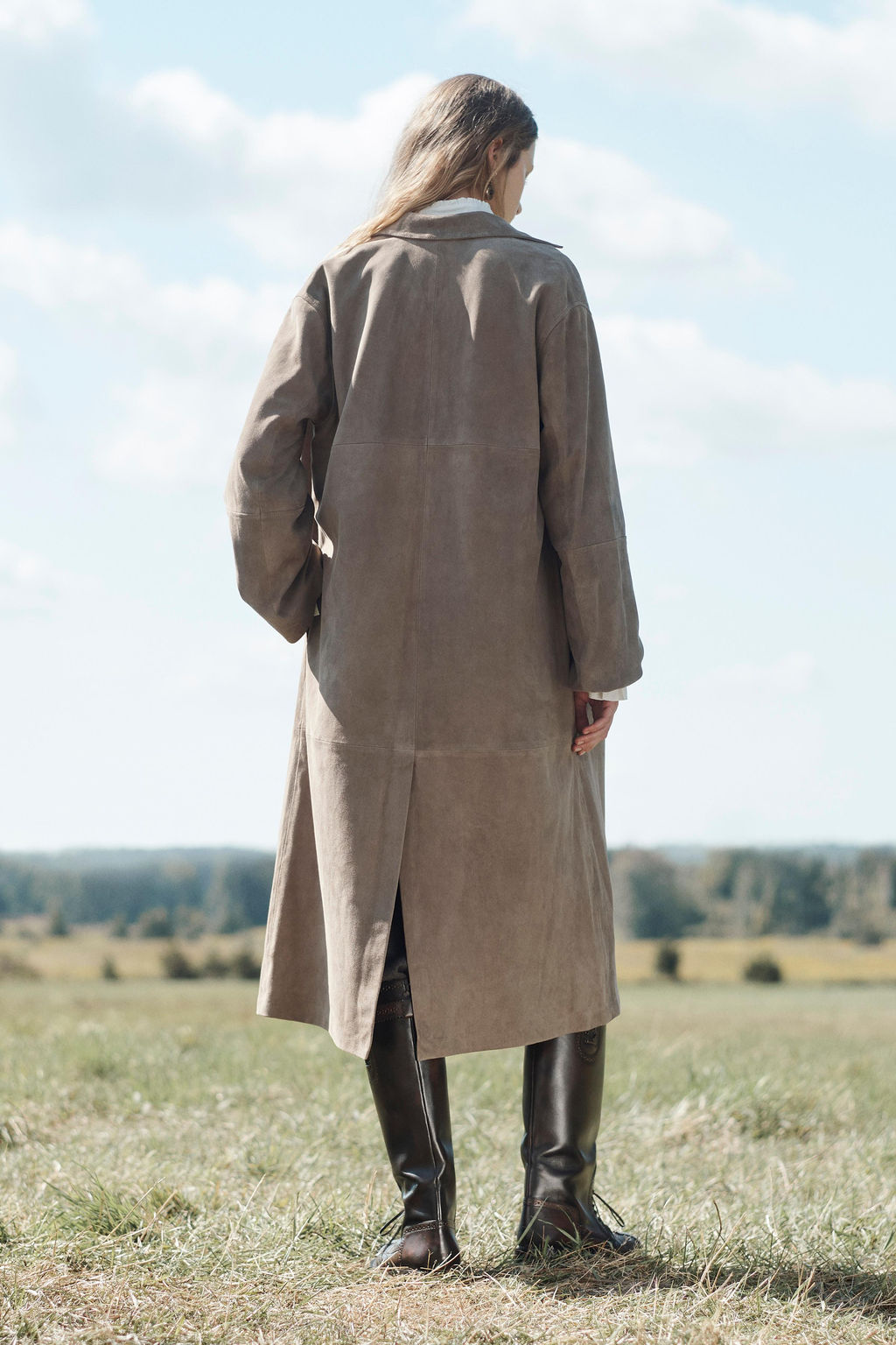 100% SUEDE LEATHER COAT LIMITED EDITION - Zara фото 15