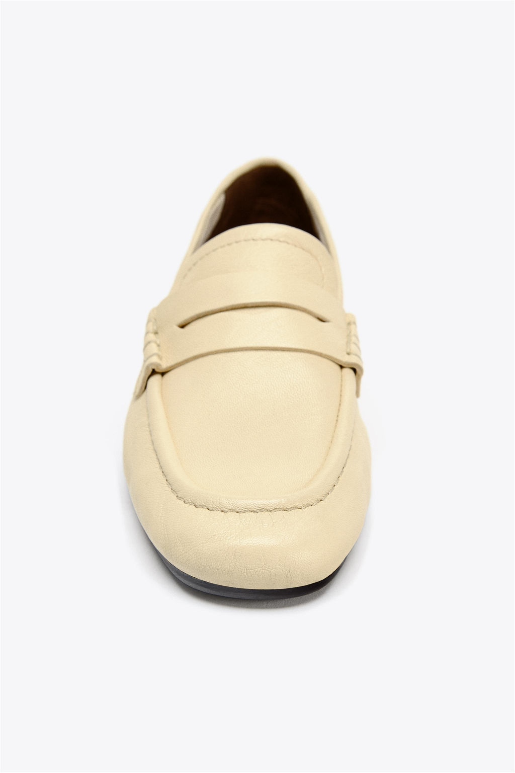 LEATHER PENNY LOAFERS - Zara фото 3