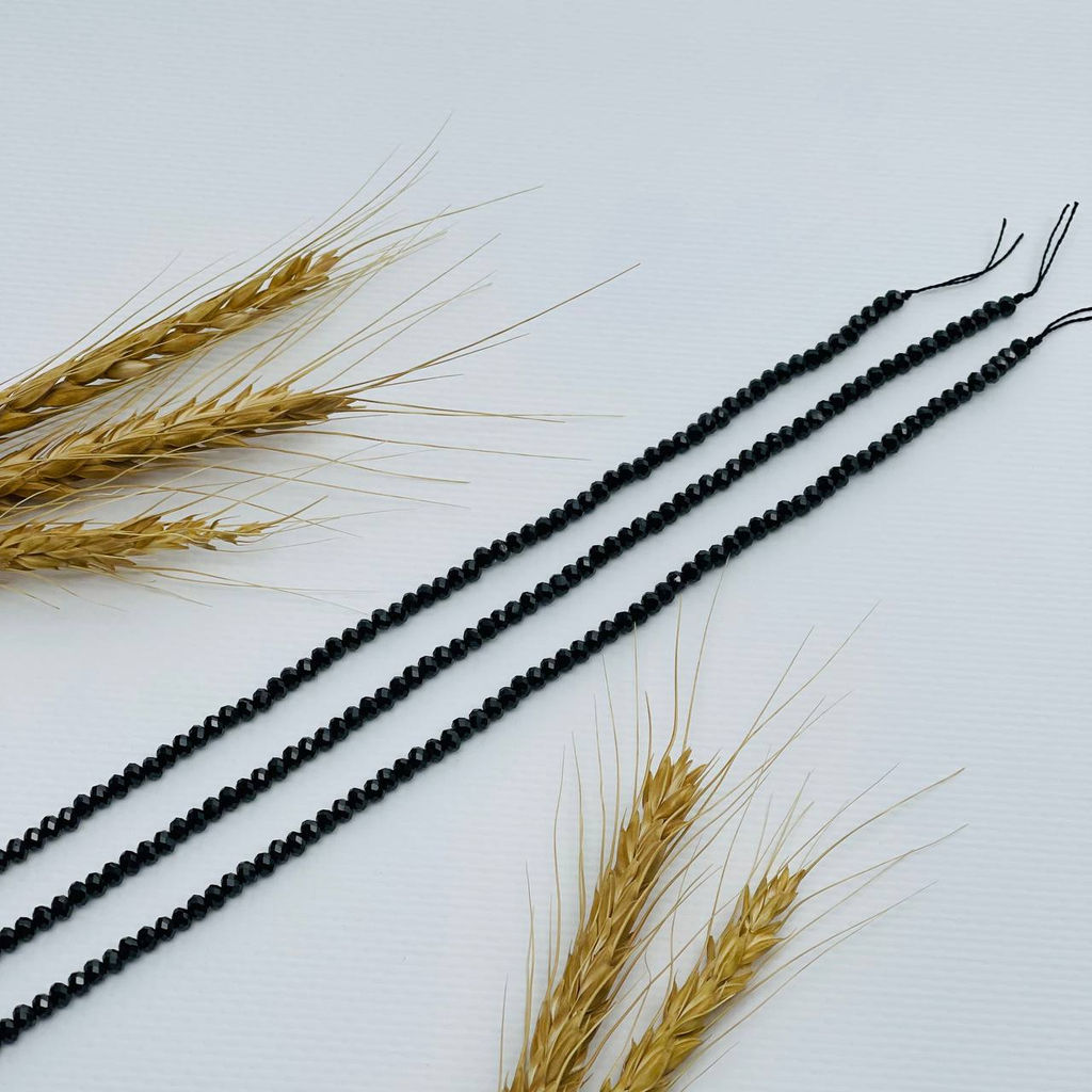 Бусины для украшений из черной Шпинели - Радуга самоцветов фото 3