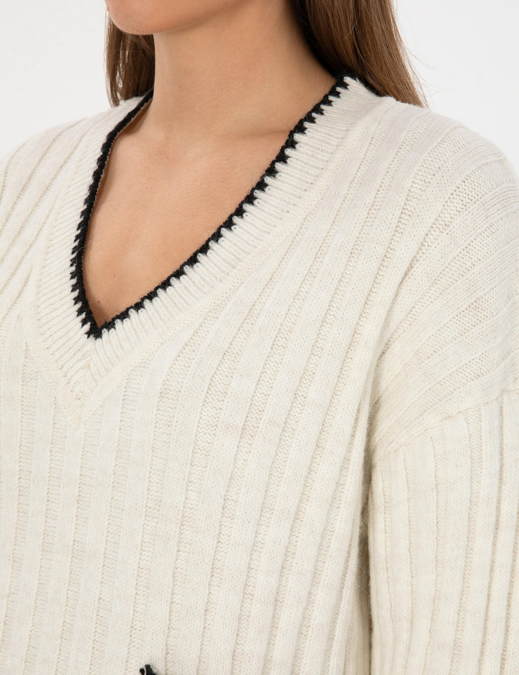 Ekru Comfort Fit Kazak - Pierre cardin фото 7