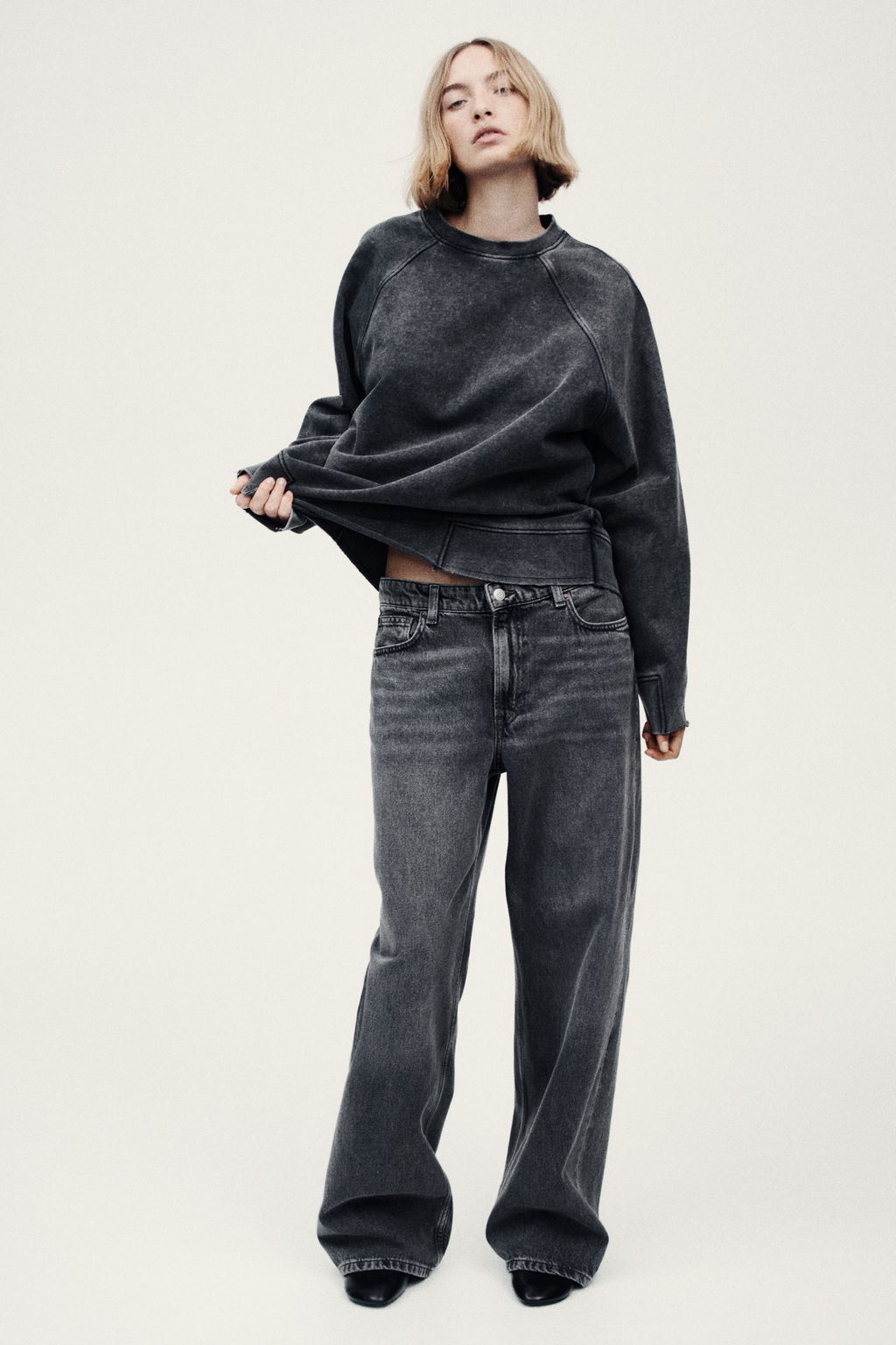 Baggy Regular Waist Jeans - H&m фото 8