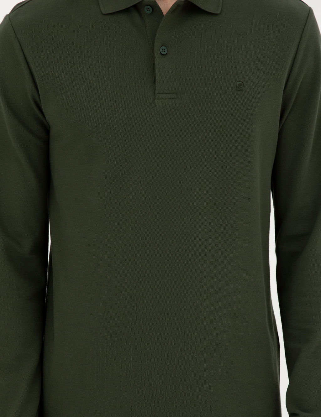 Koyu Ye_il Slim Fit Basic Sweatshirt - Pierre cardin фото 6