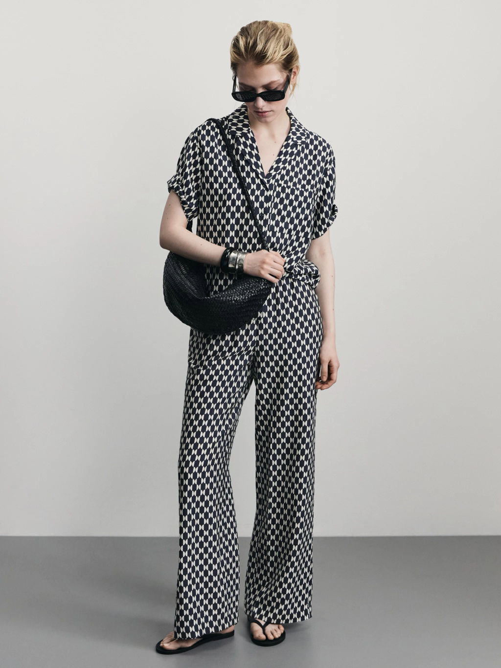 Брюки прямого кроя с принтом / Zarina