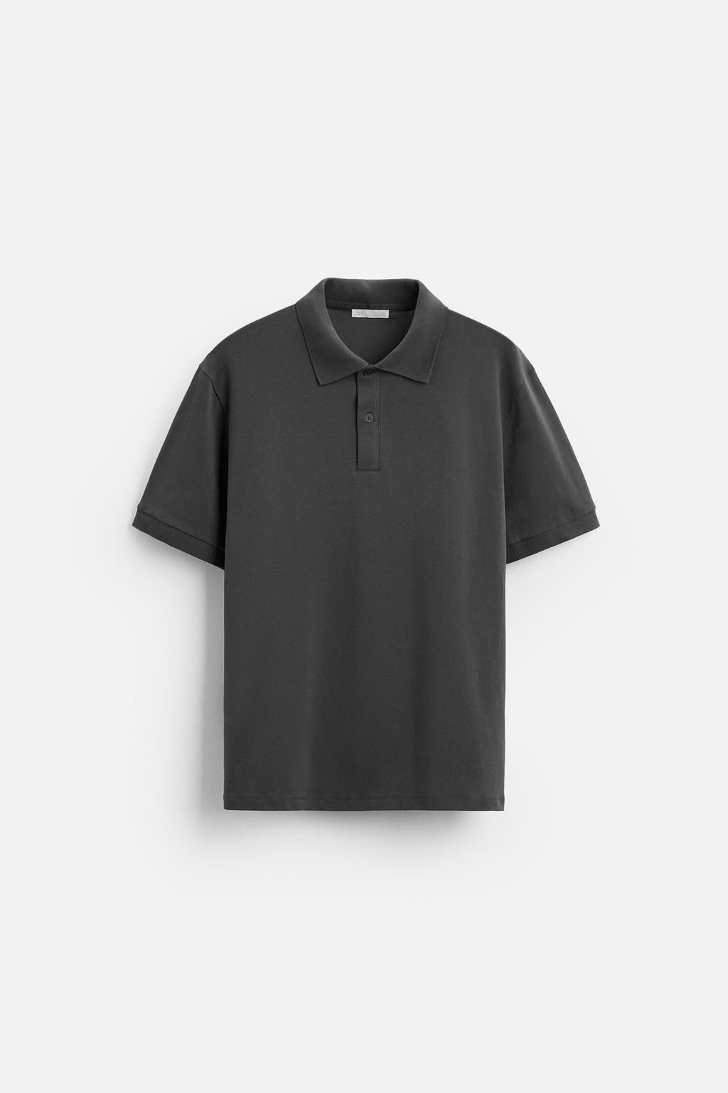 BASIC PIQUE TEXTURE POLO SHIRT - Zara фото 16