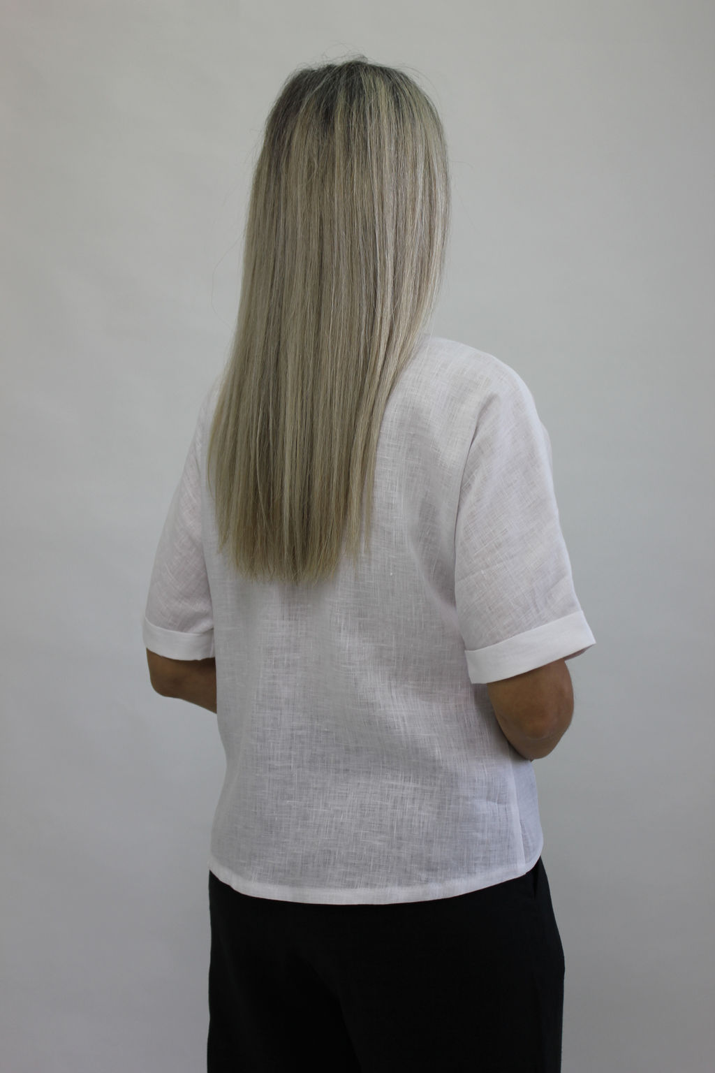 Блуза умягченный лен 100% - Елецкие узоры фото 3