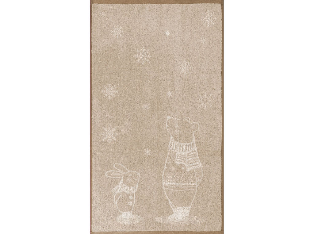 6с103.512ж2 Зимний привет (лен3) Полотенце махровое 50х90см