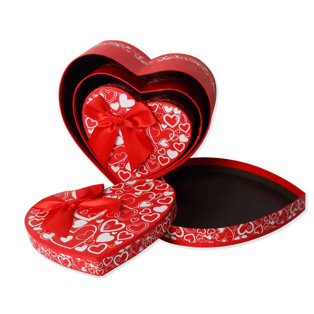 Коробка подарочная Сердце набор 3 штуки / 2218-102 /уп 36/ - Галеонтрейд фото 3