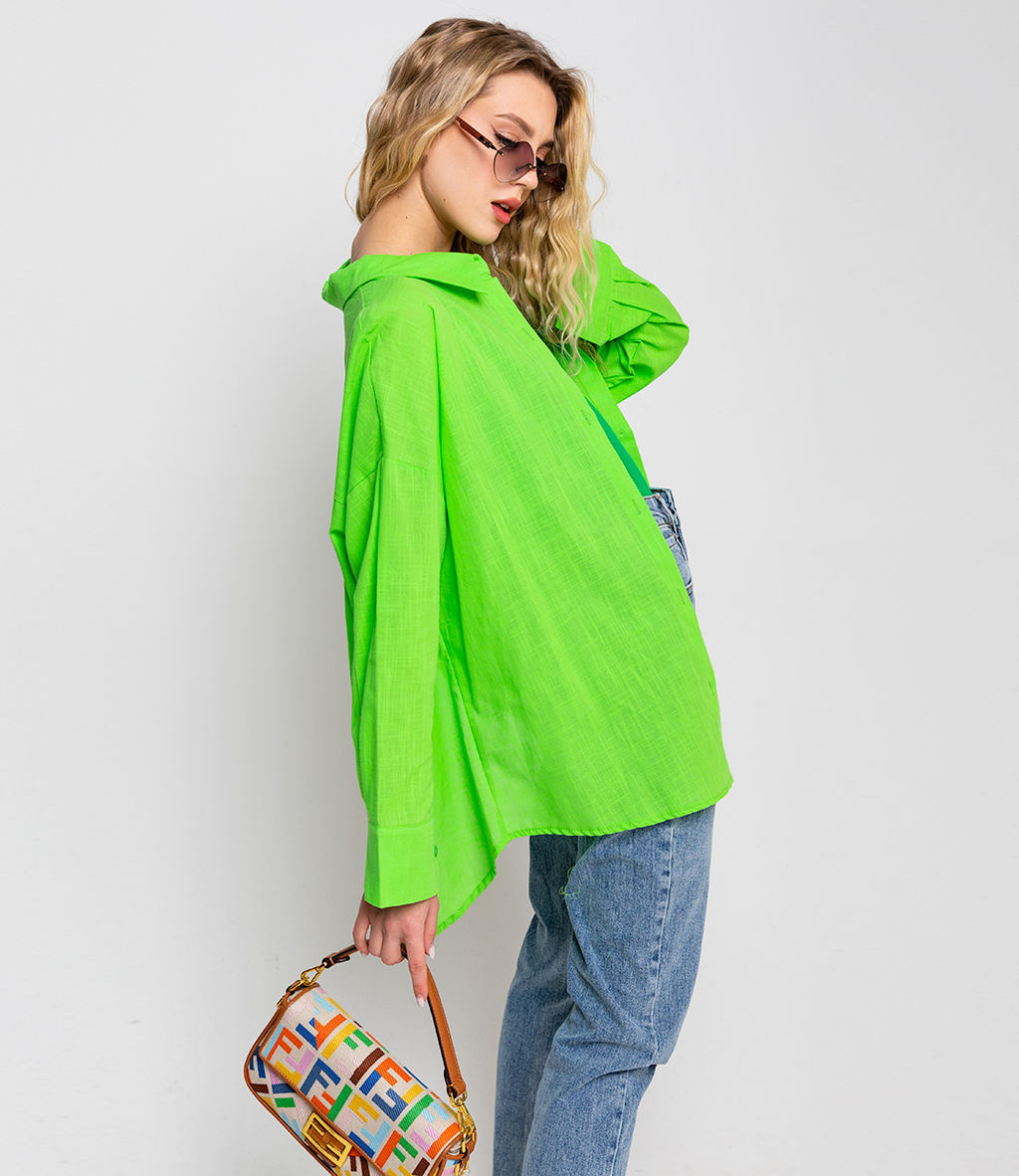 Рубашка #ОБШ1458, салатовый - Dommod фото 4