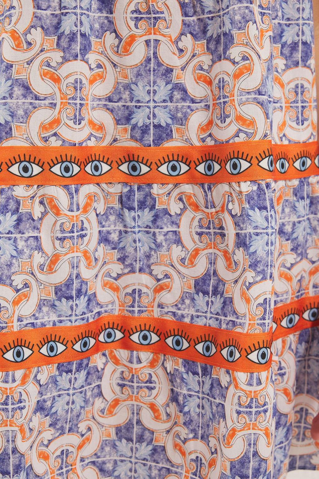 Cini Desenli Dokuma Seritli %100 Pamuk Plaj Mini Elbise TBESS25EL00140 - Trendyolmilla фото 3