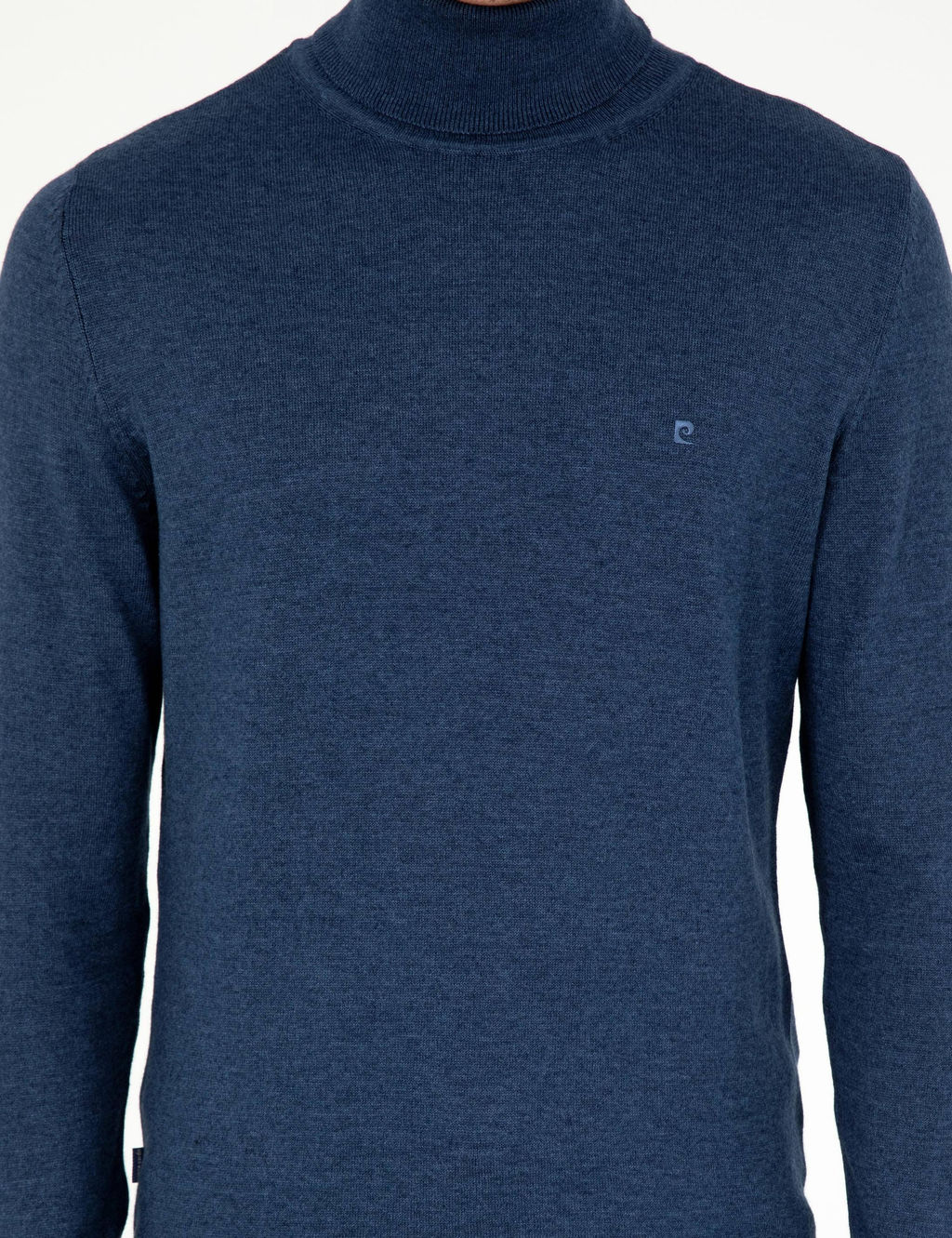 _ndigo Melanj Slim Fit Bal_k__ Yaka Basic Triko Kazak