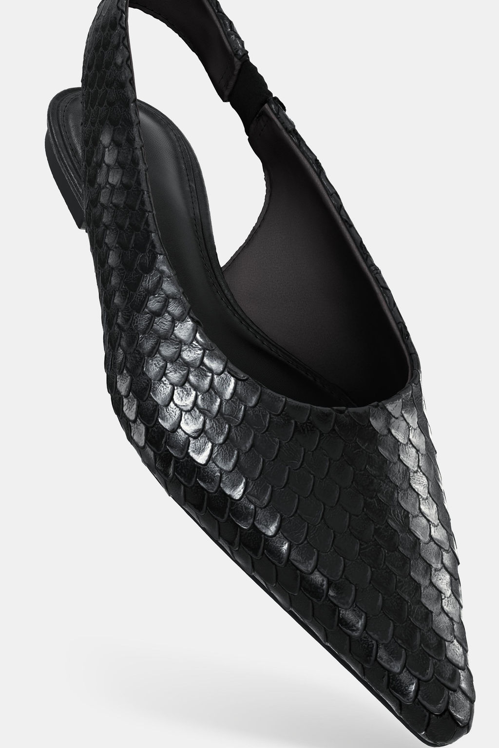 POINTED LEATHER BALLET FLATS - Zara фото 7