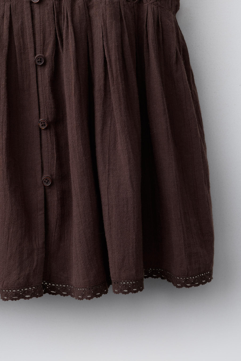 BLUSA PUNTILLA JARETAS / Marr?n oscuro - Zara фото 5