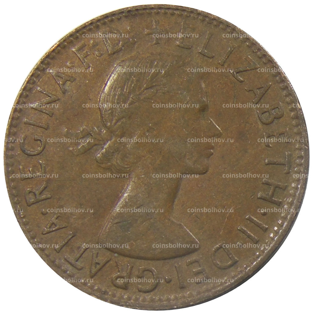 Монета 1 пенни 1962 года Австралия