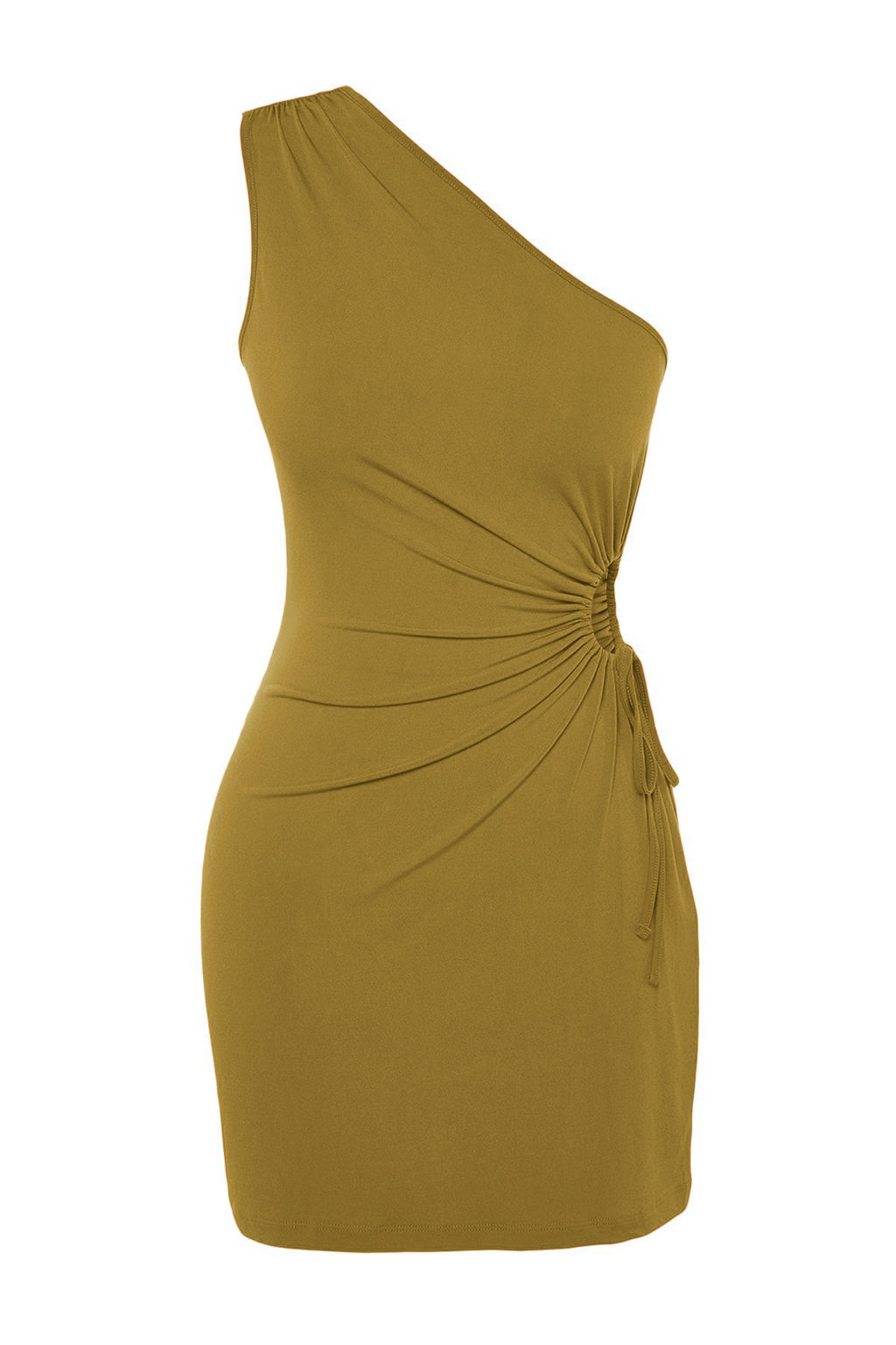 TRENDYOLMILLA Cok Renkli Cicek Desenli Vucuda Oturan Cut Out/Pencere Detayl? Orme K?sa S?k Elbise TPRSS23EL00154  фото 33