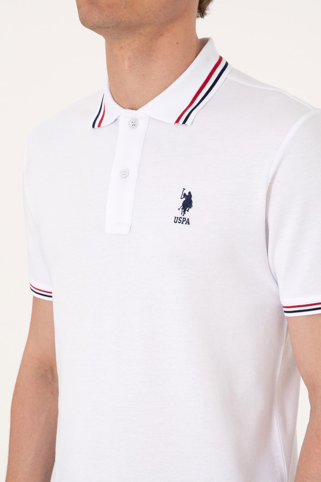 Erkek Beyaz Basic Ti__rt Sepette S_rpriz _ndirim - U.s. polo assn фото 7