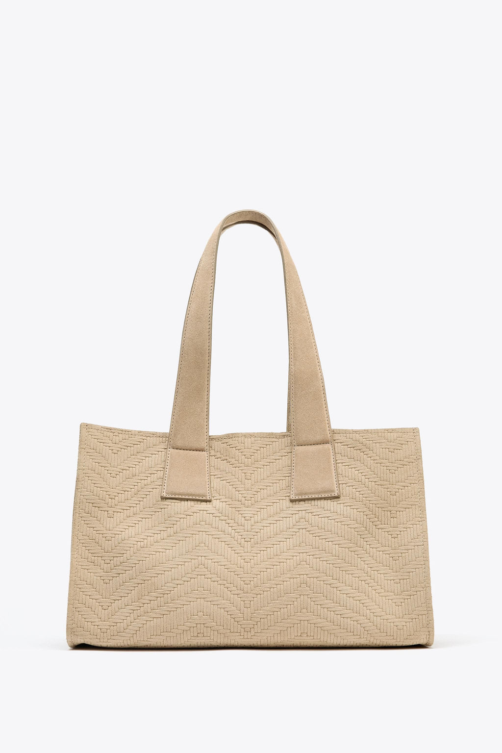 BRAIDED SUEDE SHOPPER - Zara фото 4