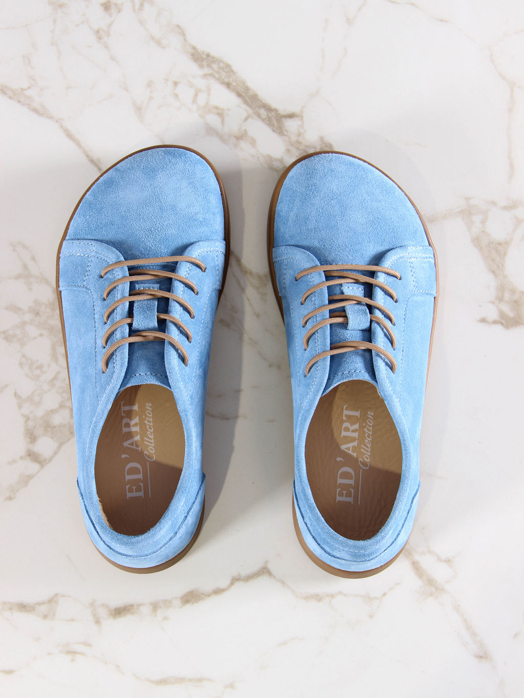 Кеды босоногие кожаные 182.астиbr.Черный стар/Кожа - Edart фото 47